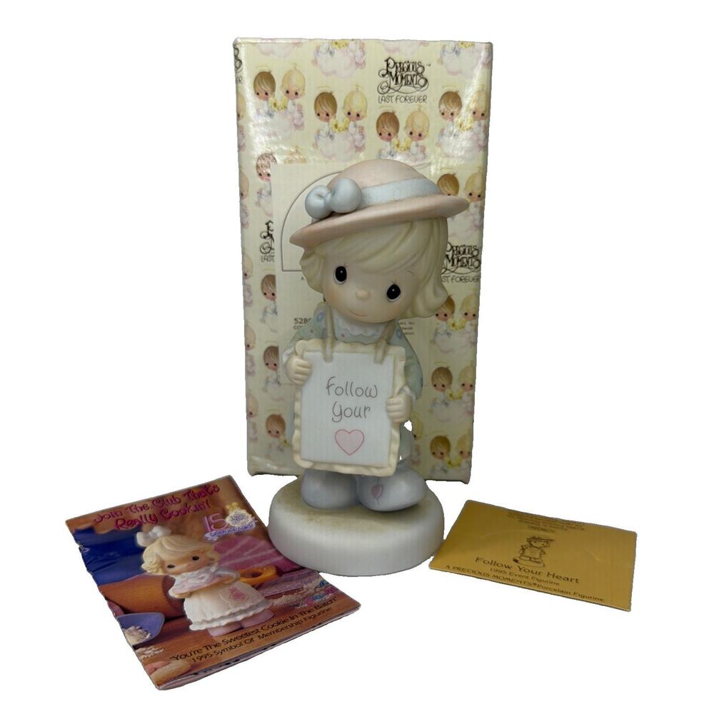 Precious Moments 1994 Follow Your Heart 528080 Prairie Core Sign Board Y2k Gift